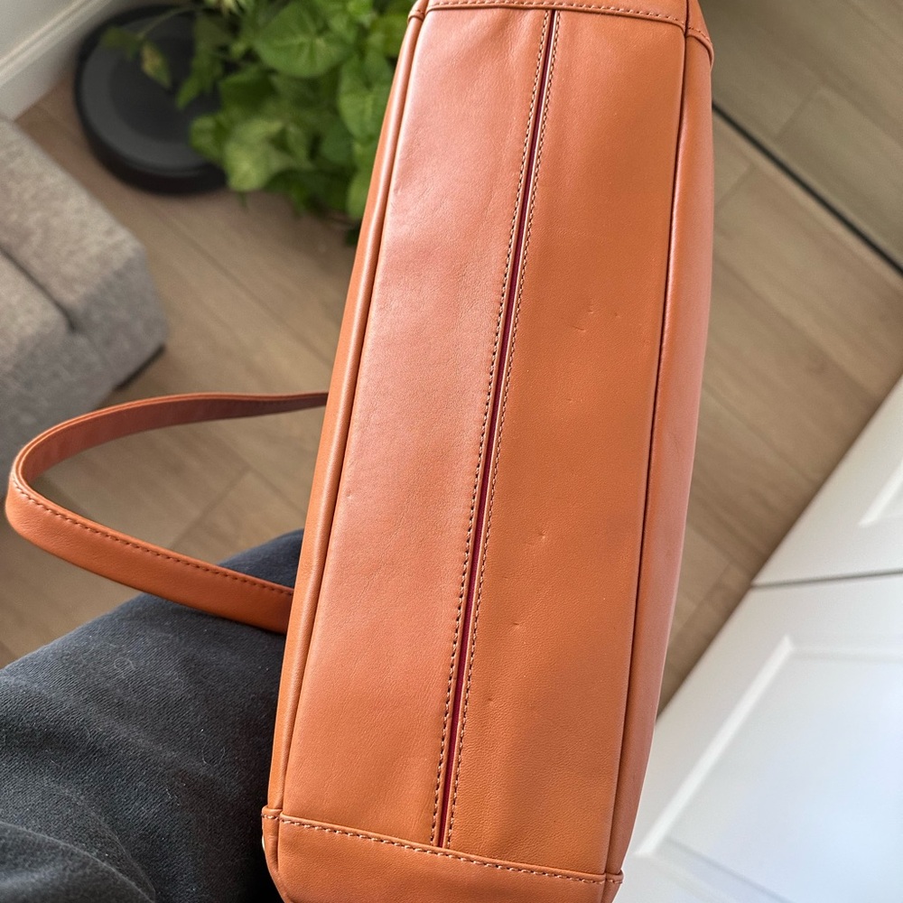 Hammitt Andersen Revival Top Handle Bag, Mosaic Denim and Brushed Gold Hardware - Picture 5 of 7